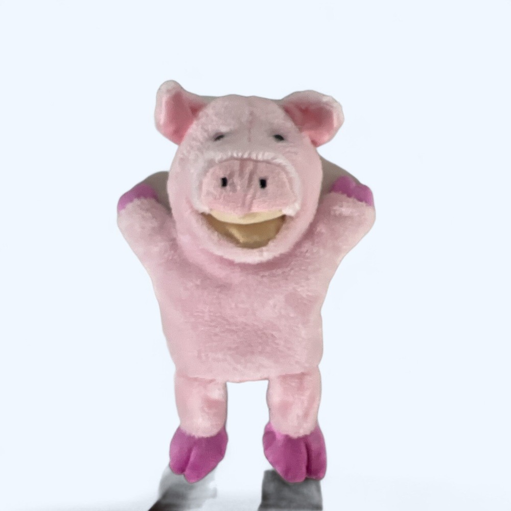 Pink Pig Hand Puppet Plush 10" GOFFA